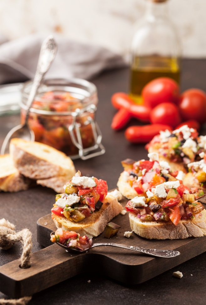 bruschetta con pomodori