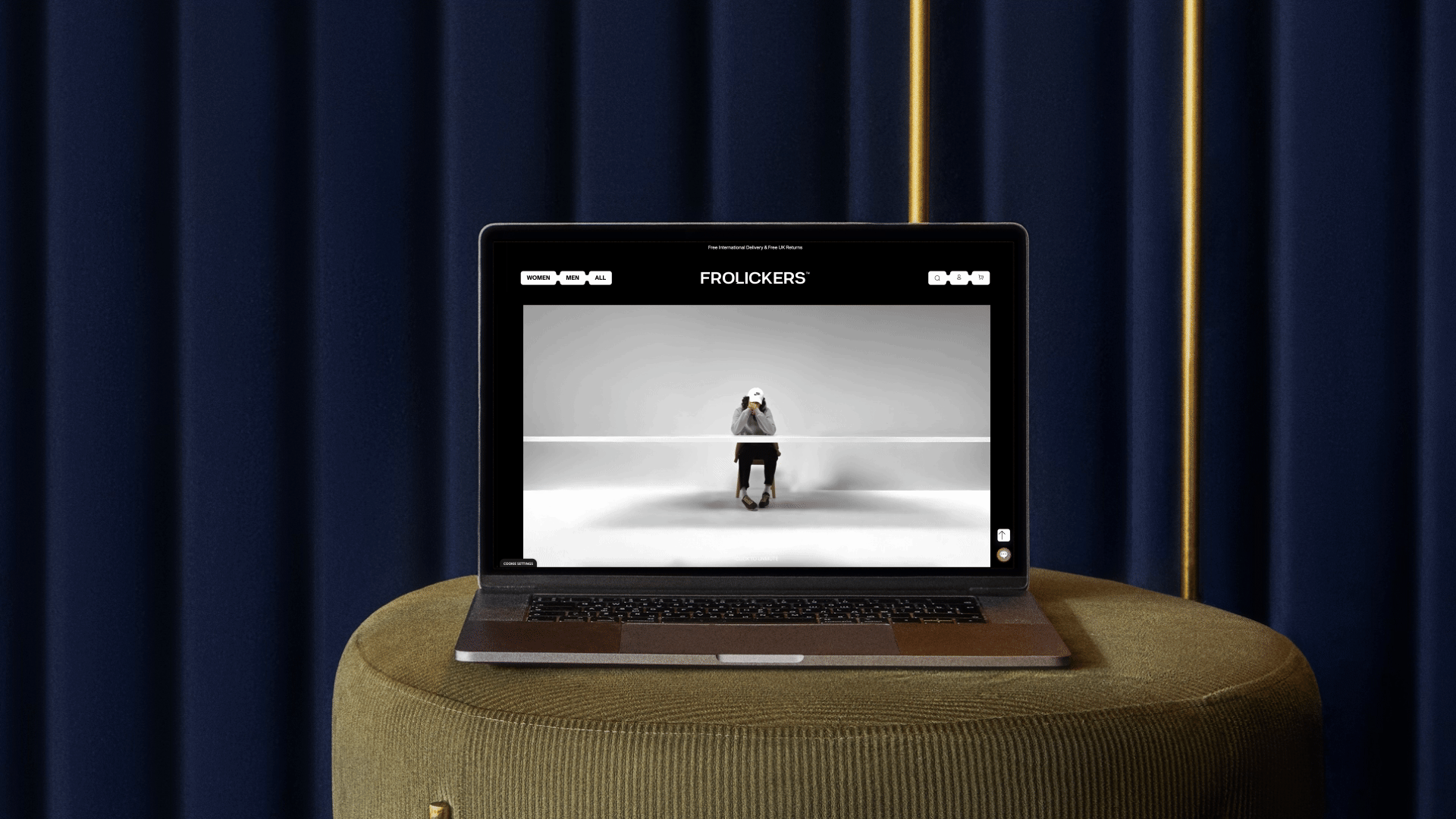 mockup desktop video home Frolickers