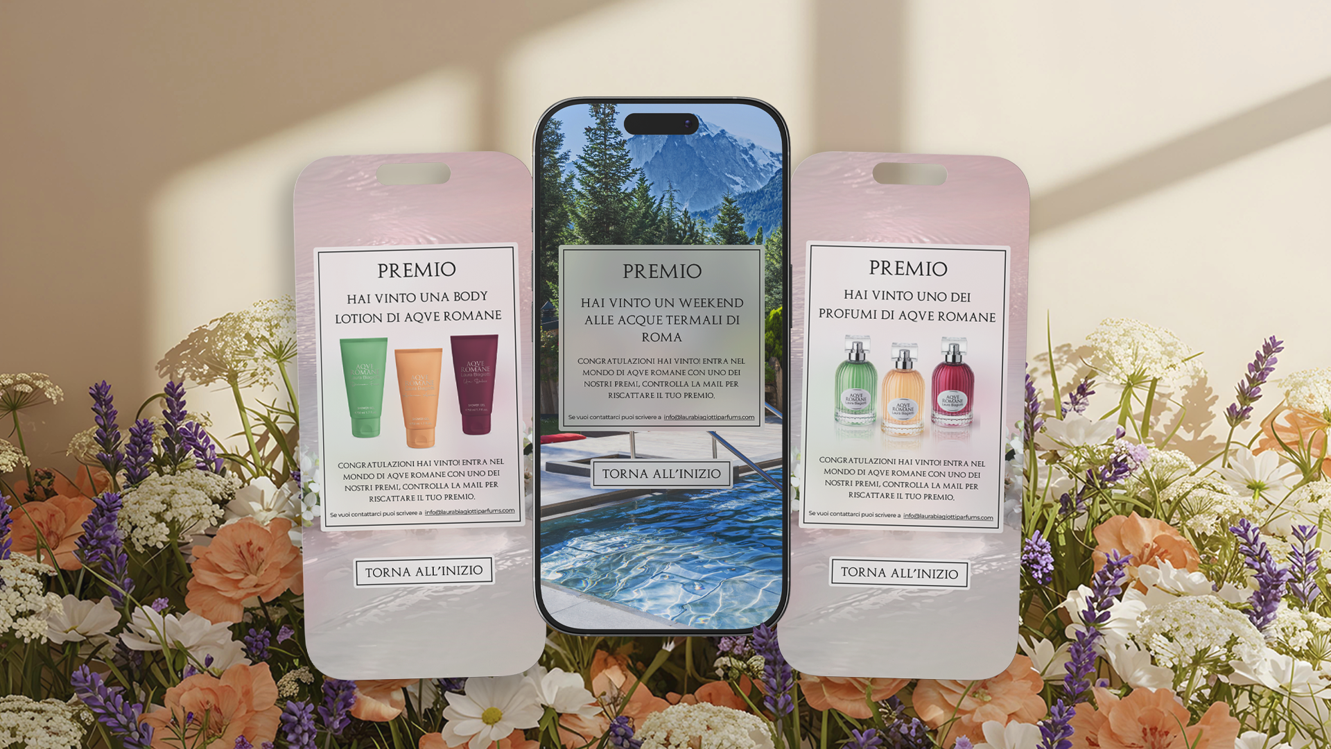 mockup iphone schermata premi contest