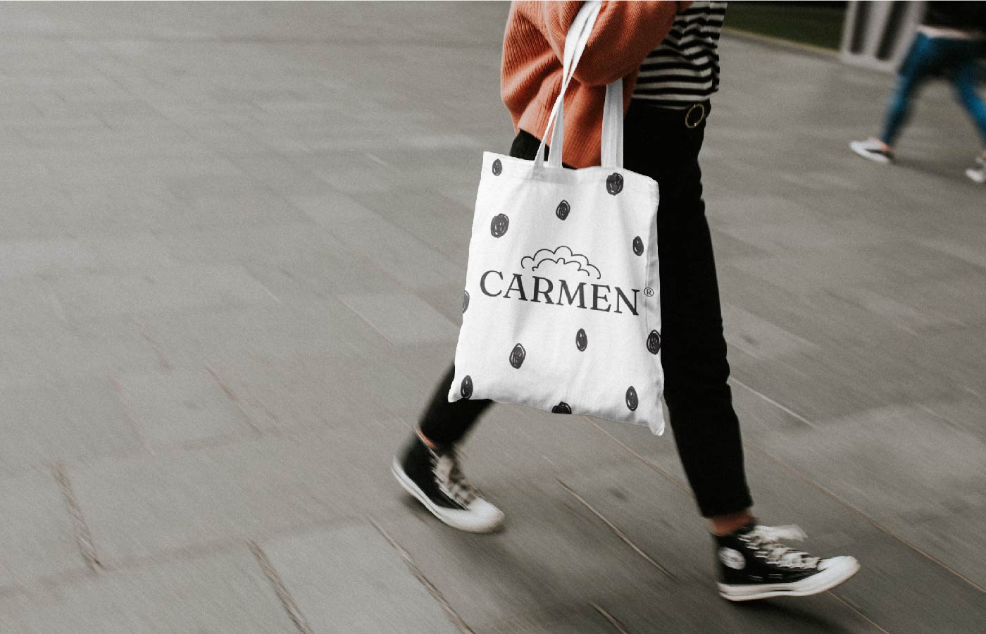 tote bag con logo carmen