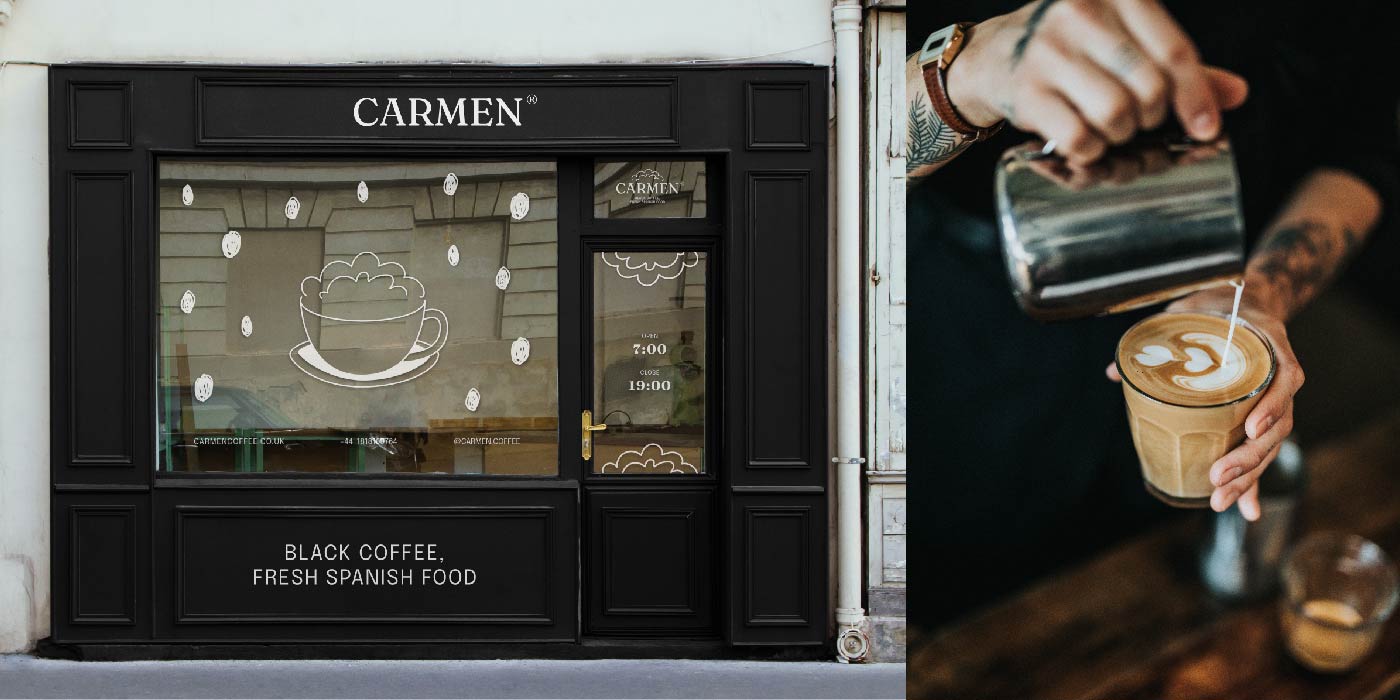 mockup facciata negozio